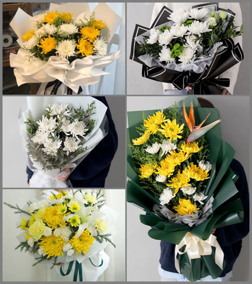 贵州毕节市黔西县永燊乡火石坝村白事花束代送